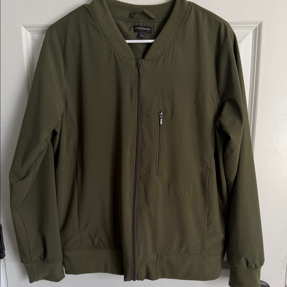 Banana Republic Women's Olive Bomber Jacket